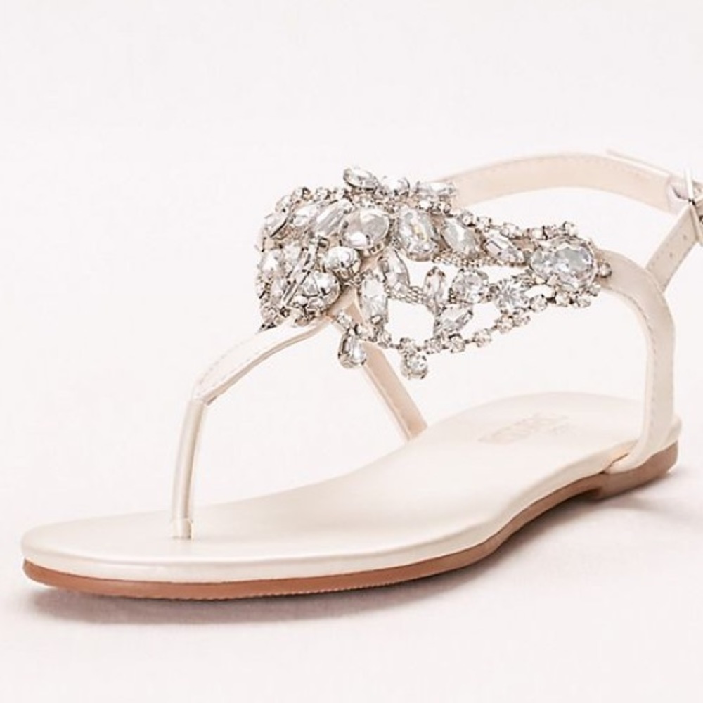 David’s bridal wedding sandals